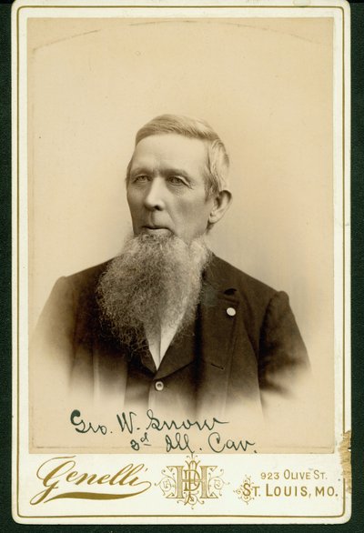 ジョージWスノーの正式な胸像 作： St. Louis Genelli